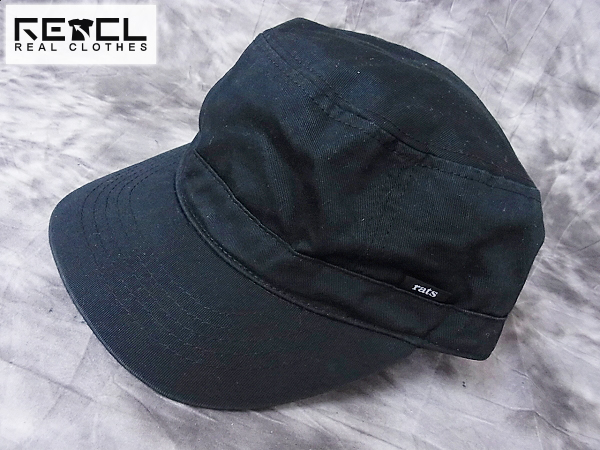 実際に弊社で買取させて頂いたRATS/ラッツ WORK CAP/ワークキャップ/帽子 無地 ブラック M