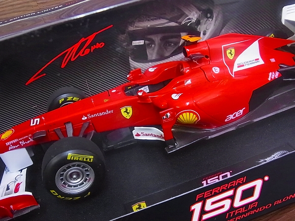 実際に弊社で買取させて頂いた未開封/Hot Wheels Ferrari 2011ターキッシュGP F.アロンソ1/18の画像 1枚目