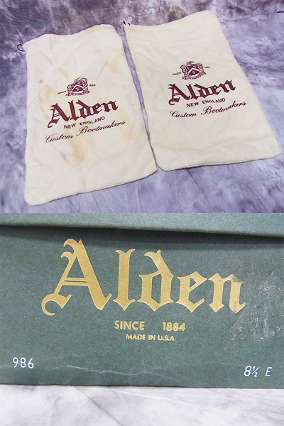 実際に弊社で買取させて頂いたAlden/オールデン シェルコードバン ペニーローファー 986/8.5の画像 9枚目