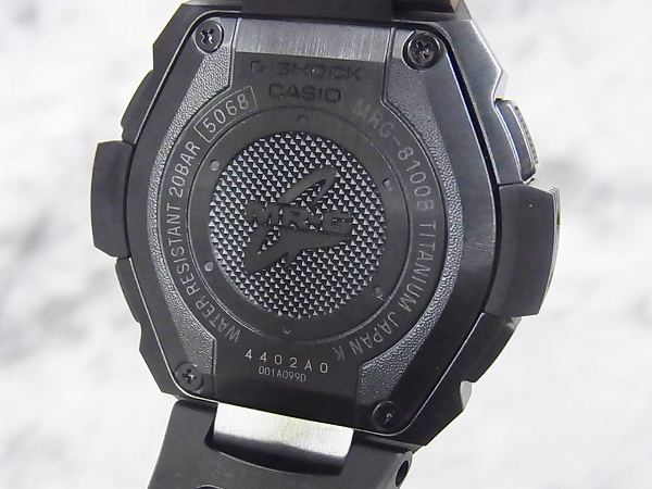 実際に弊社で買取させて頂いたG-SHOCK MR-G タフムーブメント ソーラー/MRG-8100B-1AJFの画像 6枚目