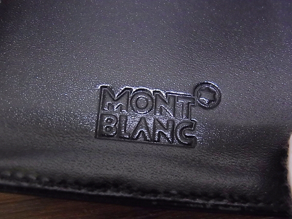 実際に弊社で買取させて頂いたMontblanc/モンブラン 名刺入れ/カード入れ/ビジネス ブラックの画像 6枚目