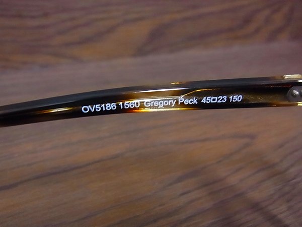 実際に弊社で買取させて頂いたOLIVER PEOPLES/オリバーピープルズ GREGORY PECK/OV5186-1560の画像 5枚目