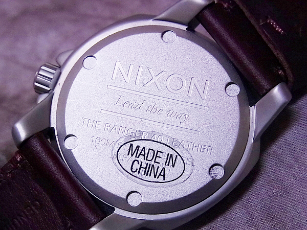 実際に弊社で買取させて頂いたNIXON/ニクソン THE RANGER 40 LEATHER 腕時計/NA471019の画像 7枚目