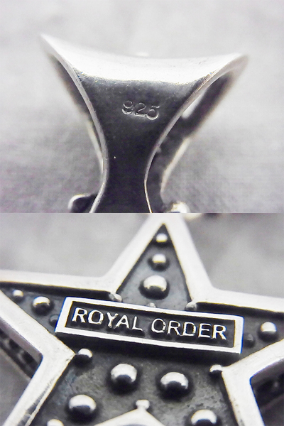 実際に弊社で買取させて頂いた［ギャラ付］ROYAL ORDER MONTANA STAR CLEAR ペンダント/SP379の画像 5枚目