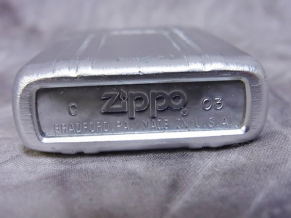 実際に弊社で買取させて頂いたZIPPO/ジッポー ZERO HALLIBURTON/ゼロ ハリバートン/2003年製の画像 4枚目