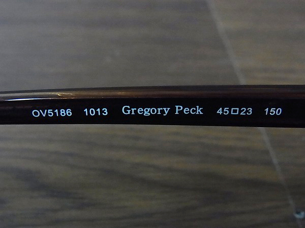 実際に弊社で買取させて頂いたオリバーピープルズ Gregory Peck サングラス OV5186 1013の画像 6枚目