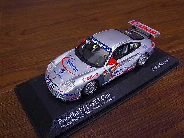 実際に弊社で買取させて頂いたMINICHAMPS ポルシェ911 GT3 CUP/ギブリ/メラク等 1/43 5点の画像 1枚目