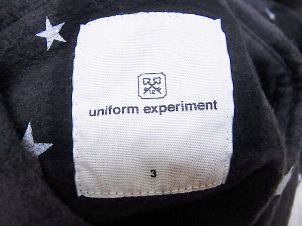 実際に弊社で買取させて頂いたuniform experiment/ソフネット 長袖チェックシャツ 星/3の画像 2枚目