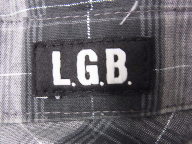 実際に弊社で買取させて頂いたLGB/ルグランブルー SHIRT-G 長袖チェックシャツ O グレーの画像 2枚目