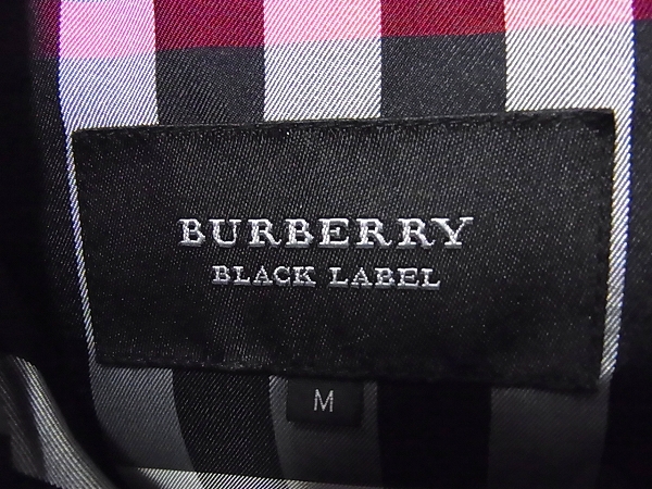 実際に弊社で買取させて頂いたBURBERRY BLACK LABEL/バーバリー 中綿ファー付きジャケット/Mの画像 2枚目