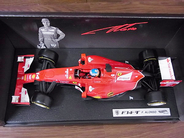 実際に弊社で買取させて頂いたHot Wheels/ホットウィール フェラーリ F14T F.アロンソ 1/18の画像 5枚目