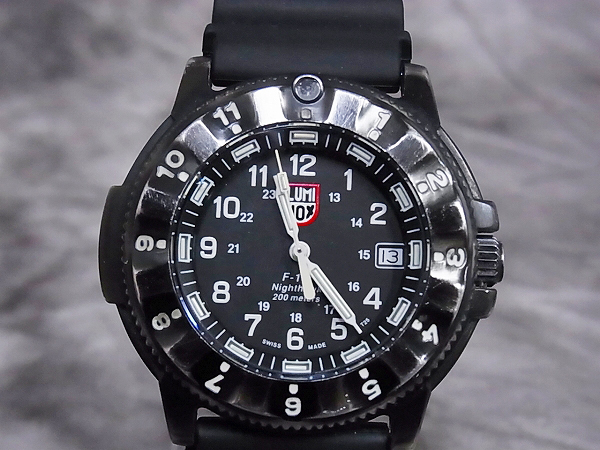 LUMINOX/ルミノックス ナイトホーク 3400 腕時計/黒 F-117の買取実績