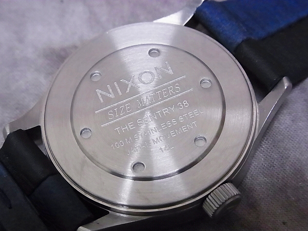 実際に弊社で買取させて頂いたNIXON/ニクソン 2013AW THE SENTRY 38 腕時計 NA3771938-00の画像 5枚目