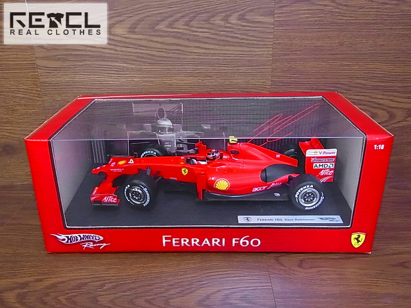 実際に弊社で買取させて頂いた【未開封】ホットウィール Ferrari F60 K.ライコネン 1/18