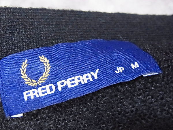 実際に弊社で買取させて頂いたFRED PERRY/フレッドペリー ブロックチェックカーディガン/Mの画像 2枚目