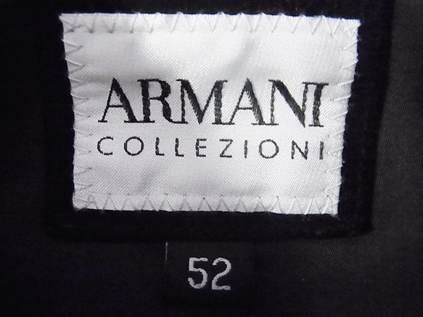 実際に弊社で買取させて頂いたARMANI COLLEZIONI フーデットブルゾン ボリュームネック/52の画像 2枚目