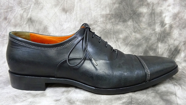 実際に弊社で買取させて頂いたSantoni/サントーニ 13378ストレートチップレザーシューズ/6.5の画像 5枚目