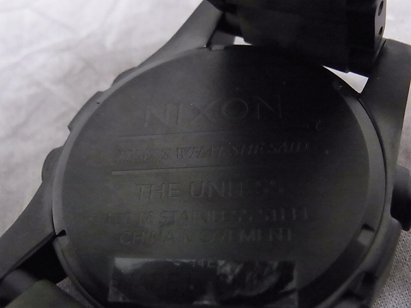 実際に弊社で買取させて頂いたNIXON/ニクソン THE UNIT SS デジタル 腕時計/迷彩/カモフラ柄の画像 6枚目