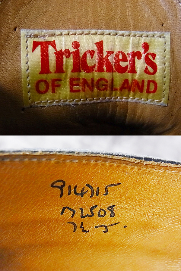 実際に弊社で買取させて頂いたTricker's/トリッカーズ カーフレザー/ウィングチップM2508/7.5の画像 7枚目