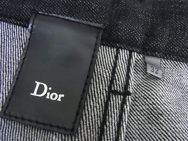 実際に弊社で買取させて頂いたDior Homme 2008 ストレートデニムパンツ 8H3110530184/32の画像 3枚目