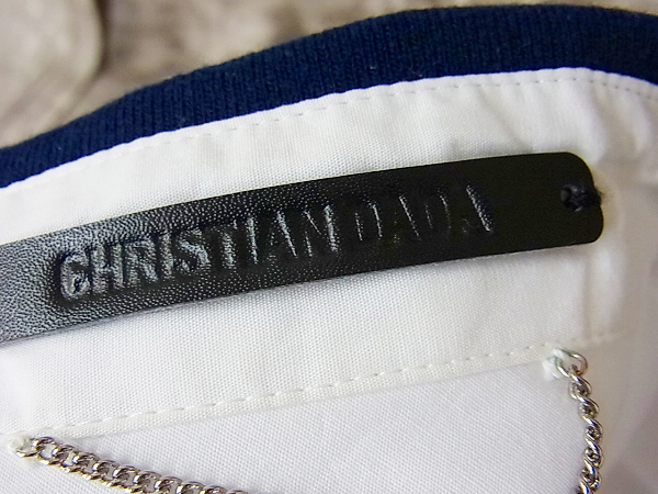 実際に弊社で買取させて頂いたCHRISTIAN DADA/クリスチャンダダ 刺繍入り シャツ ホワイト/46の画像 3枚目