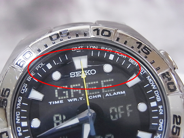 SEIKO/セイコー ワールドタイム メタルバンド 腕時計/H023-00F0の買取