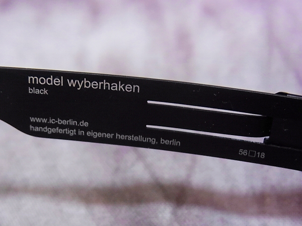 実際に弊社で買取させて頂いたic! berlin/アイシーベルリン wyberhaken 眼鏡フレーム/863424の画像 5枚目