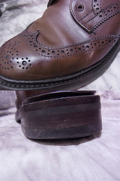 実際に弊社で買取させて頂いたTricker's/トリッカーズ ウィングチップ ローカット L5633/5.5の画像 8枚目