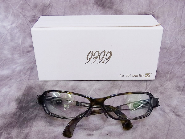 実際に弊社で買取させて頂いた999.9/フォーナインズ アイシーベルリン mikame4 眼鏡フレームの画像 7枚目