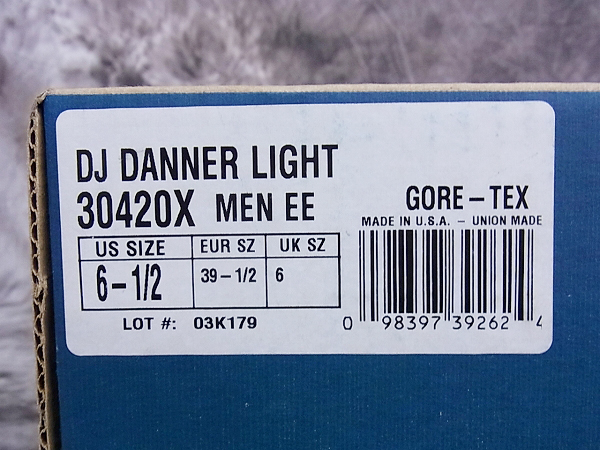 実際に弊社で買取させて頂いたDANNER/ダナー LIGHT GORE-TEX ワークブーツ 30420X/6-1/2の画像 8枚目