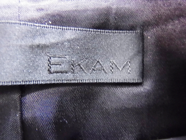 実際に弊社で買取させて頂いたEKAM/エカム ラムレザー 変形ライダースジャケット ベージュ Sの画像 2枚目