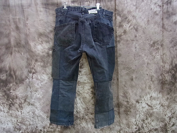 実際に弊社で買取させて頂いたsoloist THE JEAN.X.0276 リメイクパッチワークデニムパンツ XLの画像 1枚目