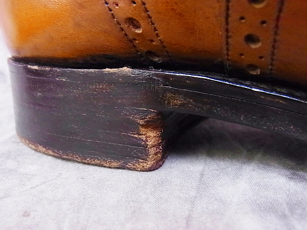 実際に弊社で買取させて頂いたグレンソンフットマスター 革靴 ウイングチップ 茶 6029/8の画像 9枚目