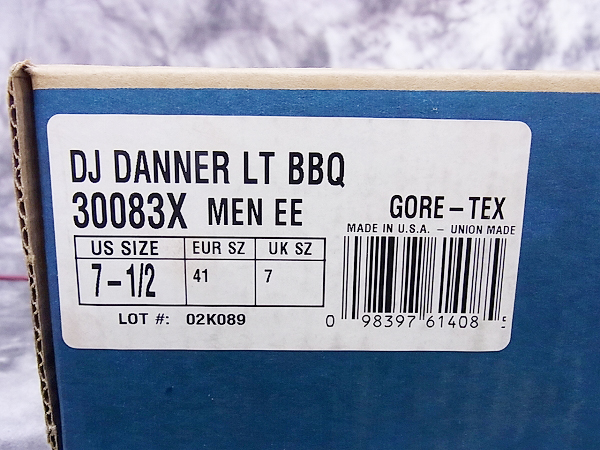 実際に弊社で買取させて頂いたDANNER/ダナー ダナーライト BBQバイソン GORE-TEX 30083X/7.5の画像 9枚目