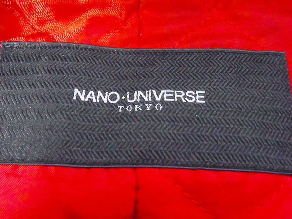 実際に弊社で買取させて頂いたnano universe/ナノユニバース ラムレザージャケット 黒 Sの画像 2枚目