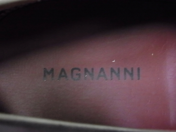 実際に弊社で買取させて頂いたMAGNANNI/マグナーニ ストレートチップ レザーシューズ/41の画像 9枚目