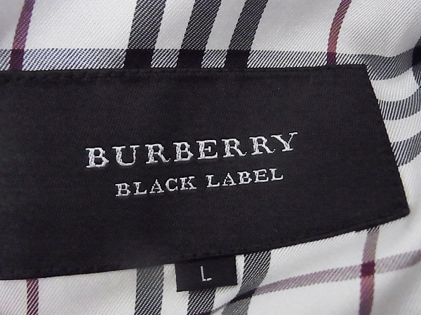 実際に弊社で買取させて頂いたBURBERRY BLACK LABEL/バーバリー ショートダッフルコート L の画像 2枚目