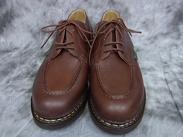 実際に弊社で買取させて頂いたParaboot/パラブーツ シャンボート レザーシューズ/710708/7.5の画像 1枚目