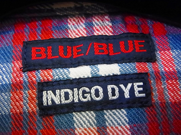 実際に弊社で買取させて頂いたBLUE BLUE/ブルーブルー INDIGODYE チェックウエスタンシャツ/2の画像 2枚目