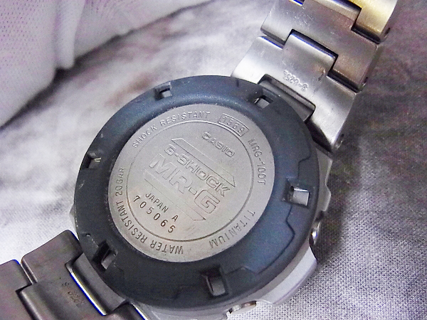 実際に弊社で買取させて頂いたG-SHOCK/Gショック メタルバンド MR-G 腕時計 MRG-100T-8の画像 5枚目