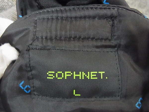 実際に弊社で買取させて頂いたSOPHNET/ソフネット ジップ ウールジャケット グレー系/Lの画像 7枚目