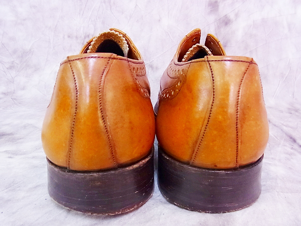 実際に弊社で買取させて頂いたグレンソンフットマスター 革靴 ウイングチップ 茶 6029/8の画像 4枚目