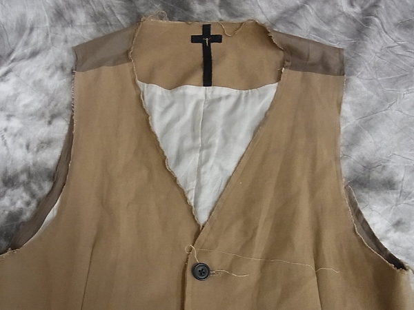 実際に弊社で買取させて頂いたL.G.B./ルグランブルー VEST LONG/ベスト 茶系/M 66231K/1の画像 4枚目