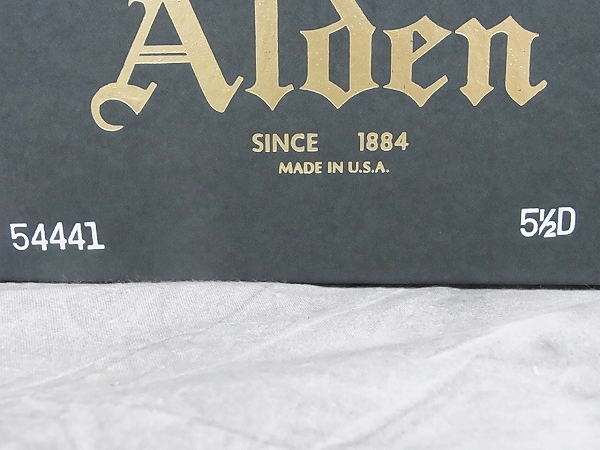 実際に弊社で買取させて頂いたALDEN モディファイド Vチップ ビジネスシューズ 54441/5 1/2の画像 8枚目