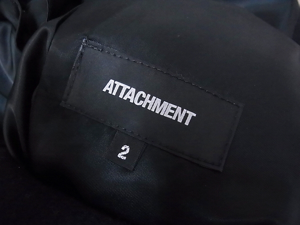 実際に弊社で買取させて頂いたATTACHMENT/アタッチメント 2B ウールチェスターコート/2の画像 2枚目