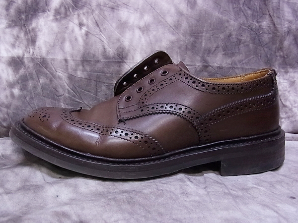 実際に弊社で買取させて頂いたTricker's/トリッカーズ ウィングチップ ローカット L5633/5.5の画像 3枚目