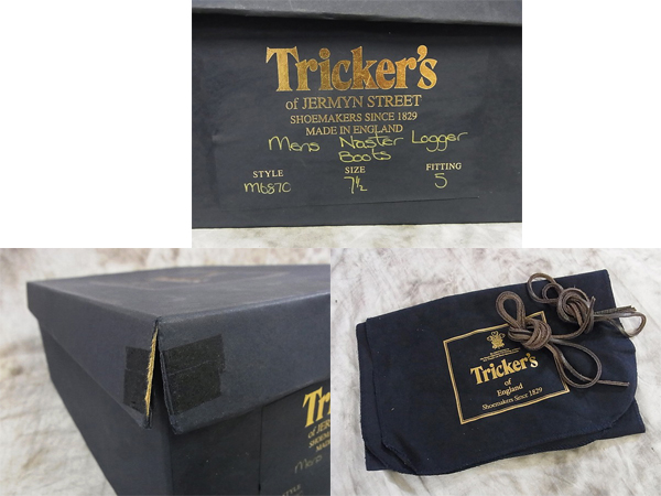 実際に弊社で買取させて頂いたTricker's/トリッカーズ ロガーブーツ ハイカット/M6870/7.5-5の画像 9枚目