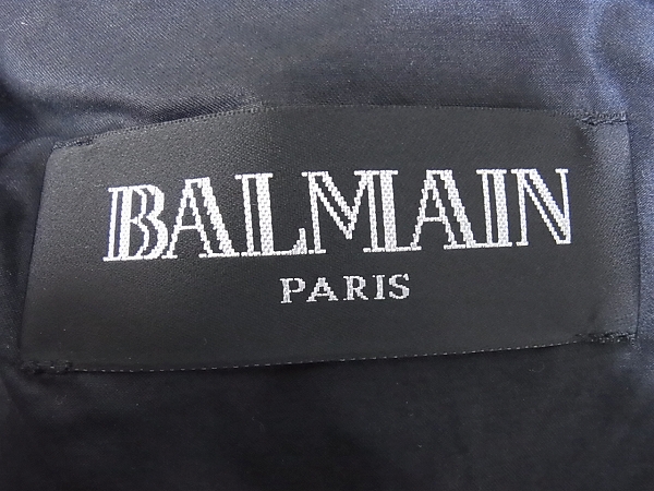 実際に弊社で買取させて頂いたBALMAIN/バルマン 12AW キルティングライダース ダウンJKT/44の画像 2枚目