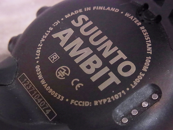 実際に弊社で買取させて頂いたSUUNTO/スント AMBIT/アンビット SS018374000 腕時計 ブラックの画像 4枚目