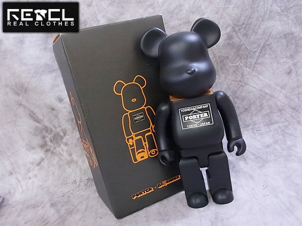 実際に弊社で買取させて頂いたメディコムトイ×ポーター BE＠RBRICK/ベアブリック 400％ 黒